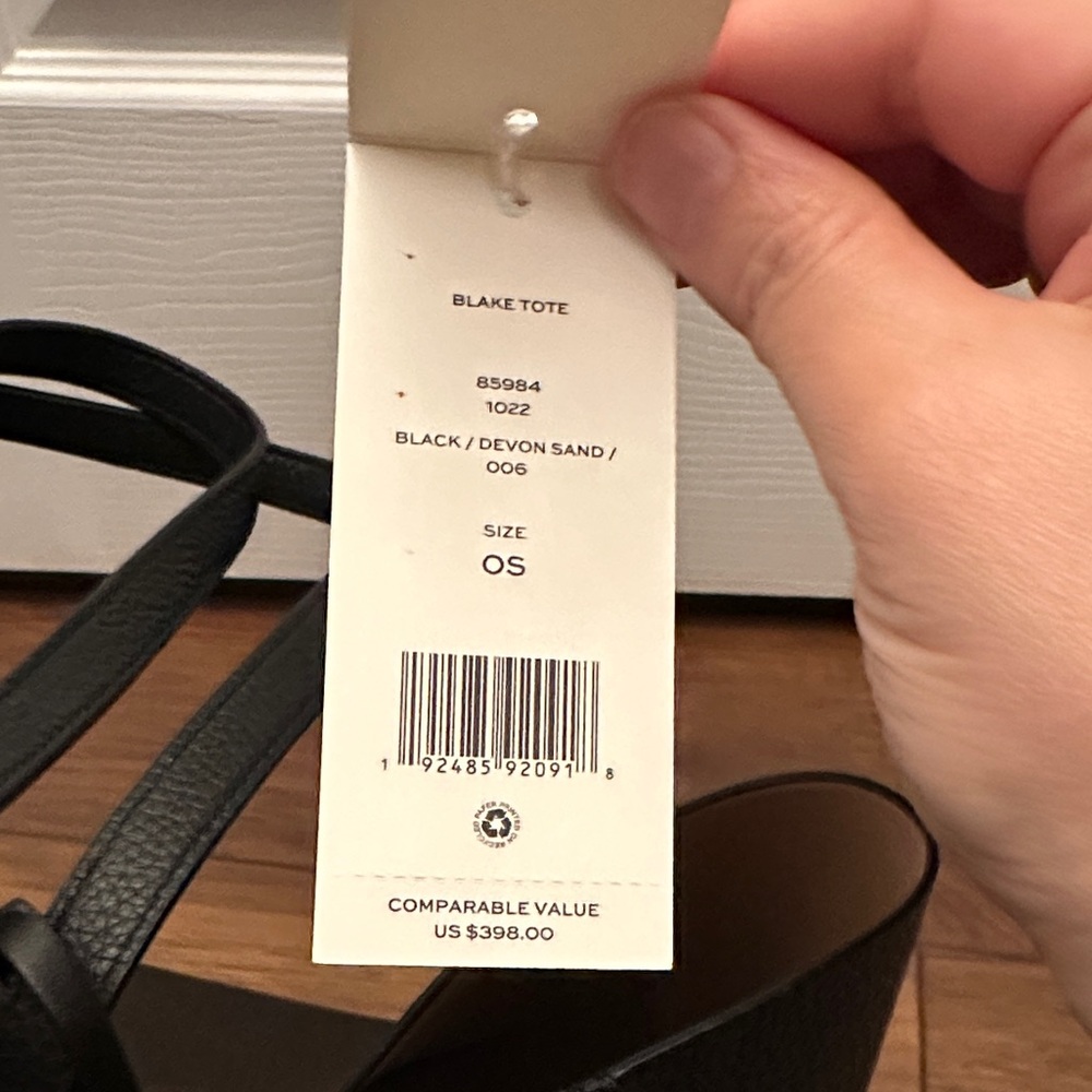 Tory Burch Black Leather Tote - Picture 11 of 12